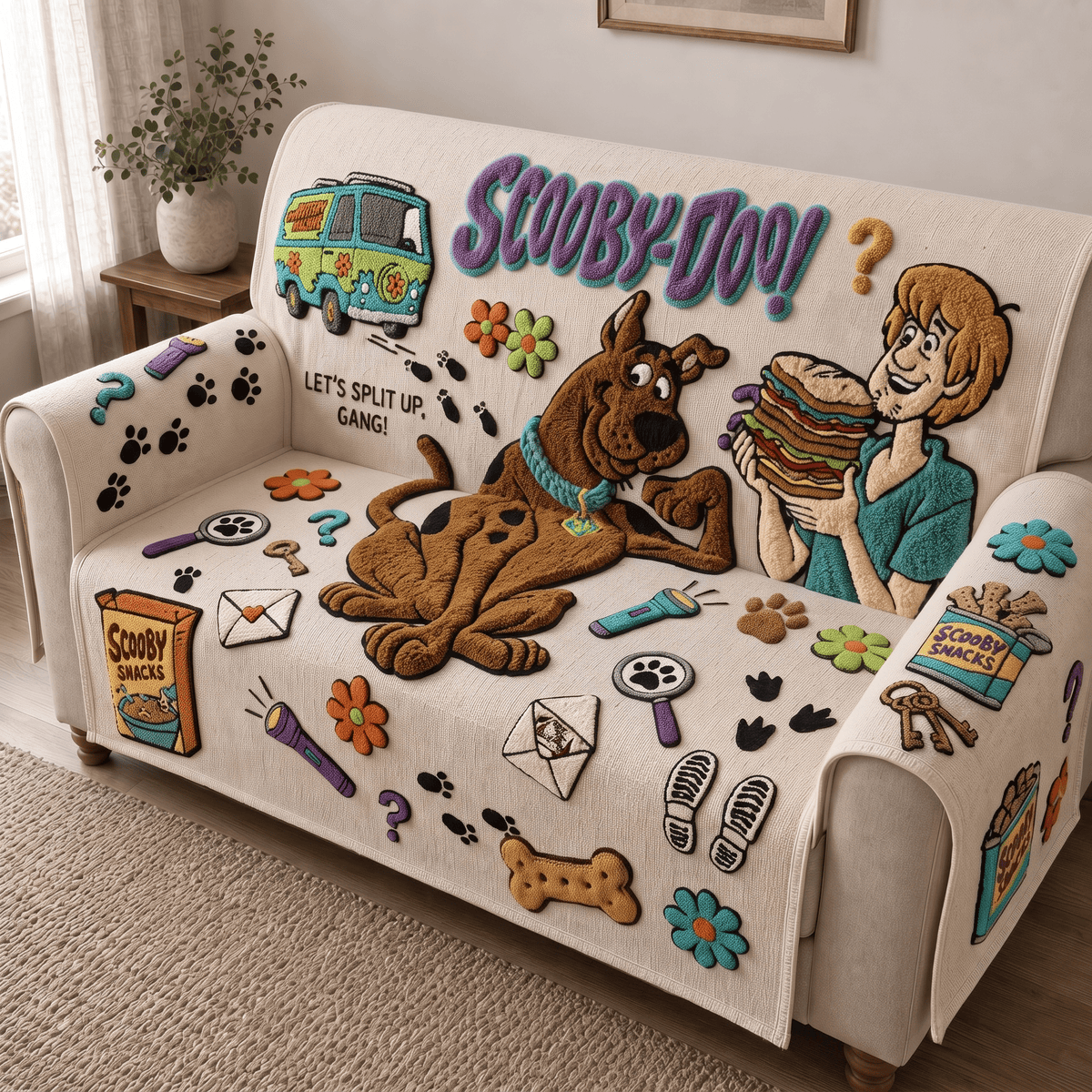 SCBD Tufted Sofa Cover & Pillow Set HTTT