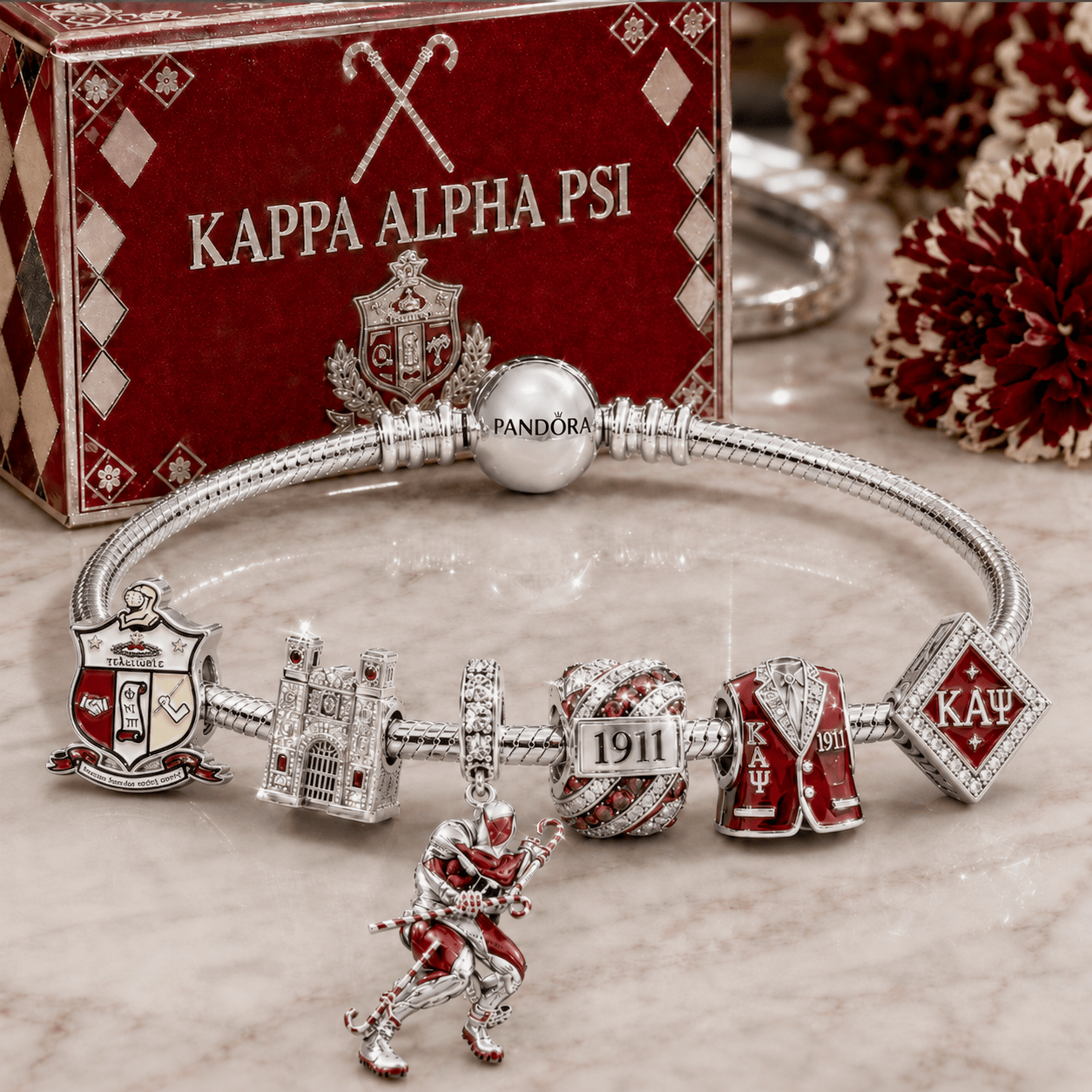 KPAP Silver Charm Bracelet Set NTVA