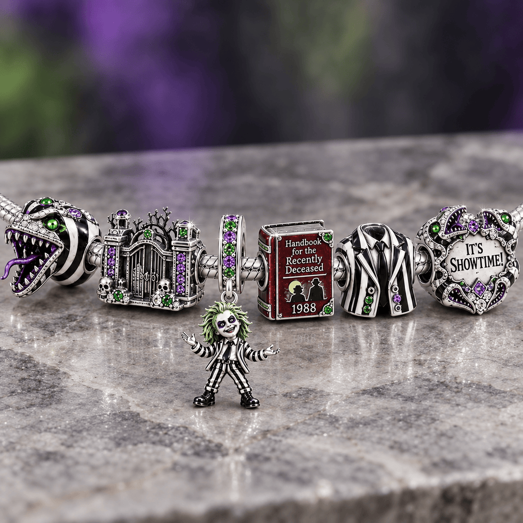 BTJ Silver Charm Bracelet Set NTVA