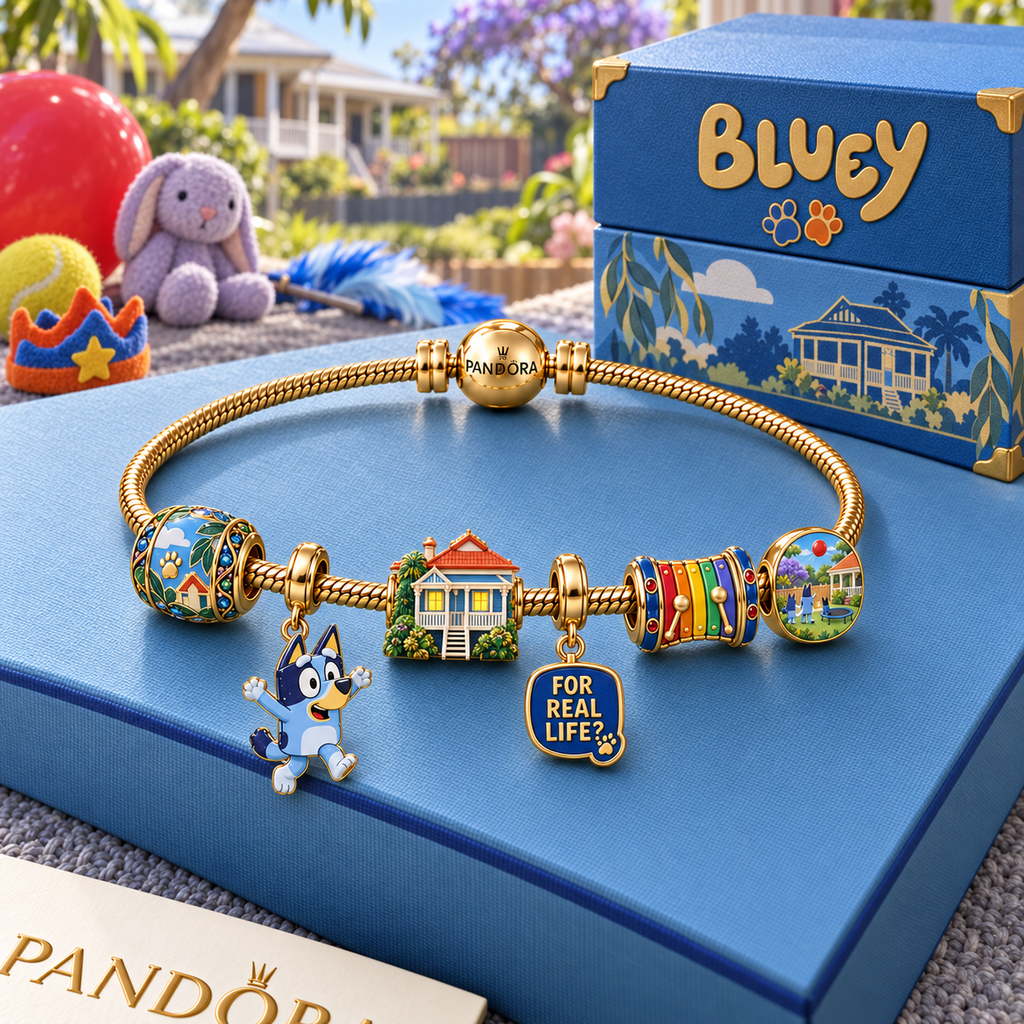 BLU Gold Charm Bracelet Set HQH