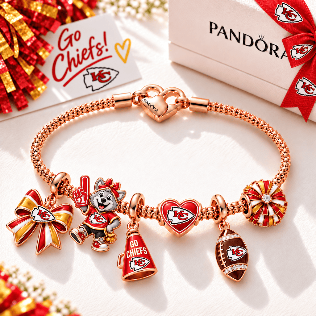 KCC Rose Gold Charm Bracelet Set TTTT