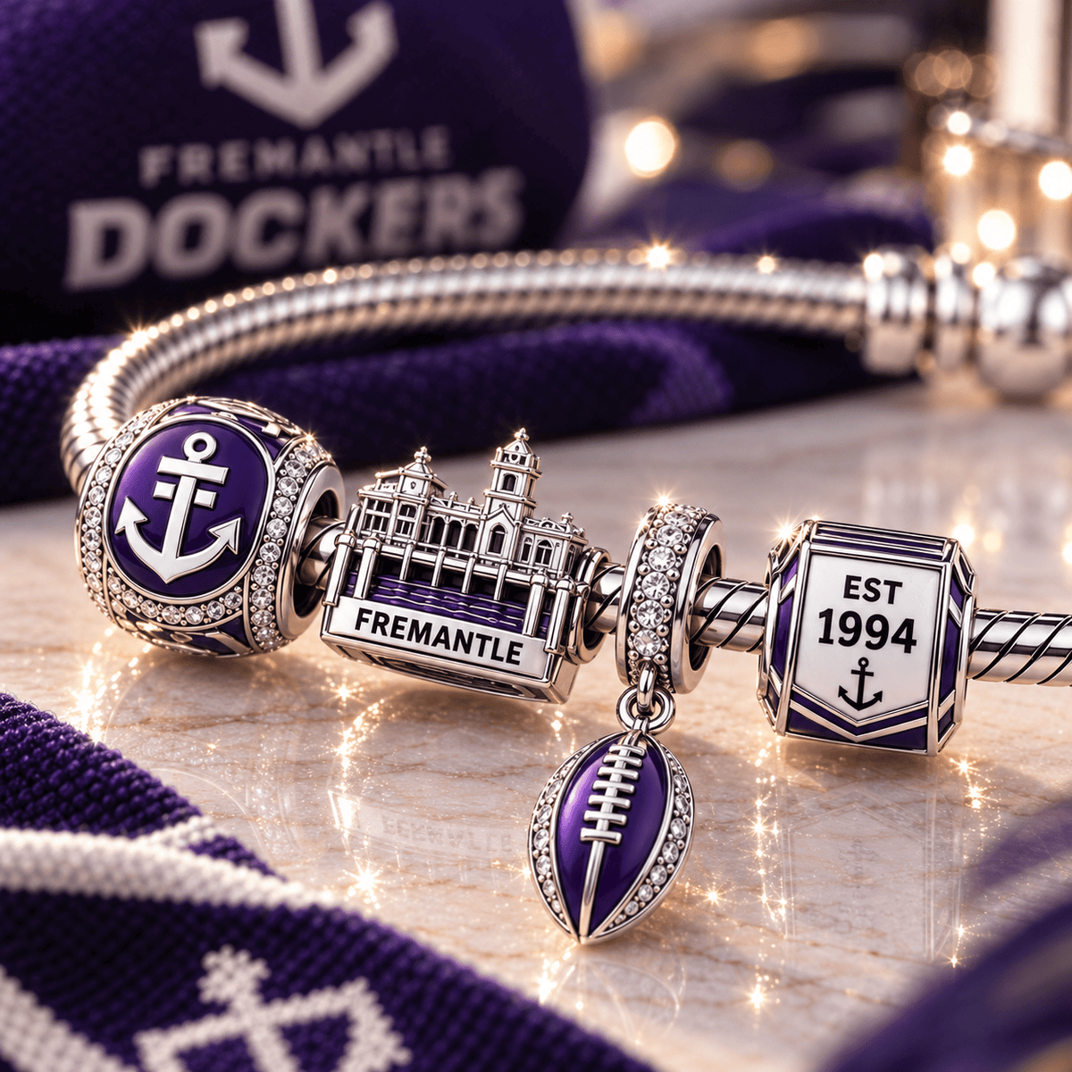 FRMT Sliver Charm Bracelet Set VTH