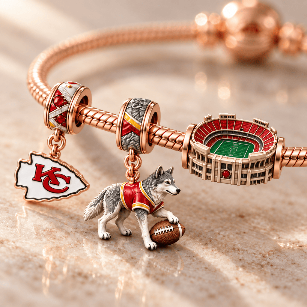 KCC Rose Gold Charm Bracelet Set HQH