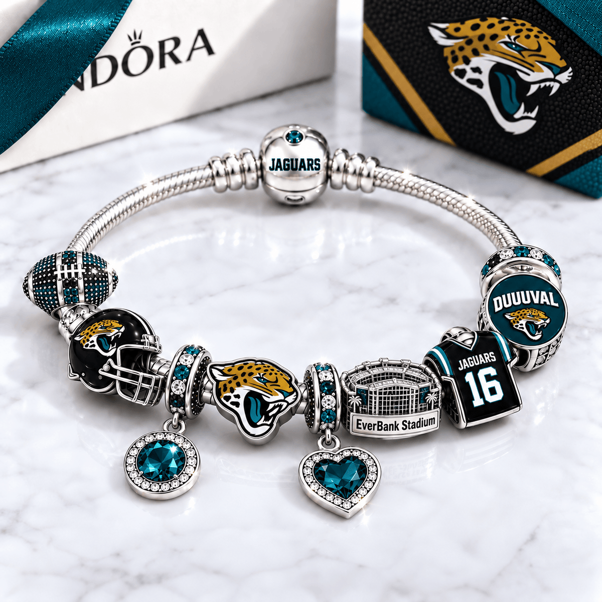 JSVJ Silver Charm Bracelet Set BMD