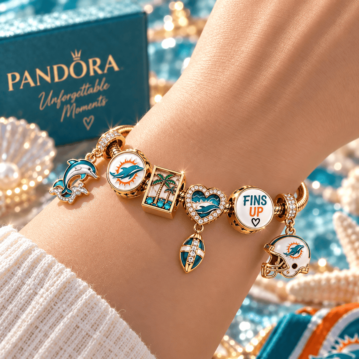 MDP Gold Charm Bracelet Set TTN