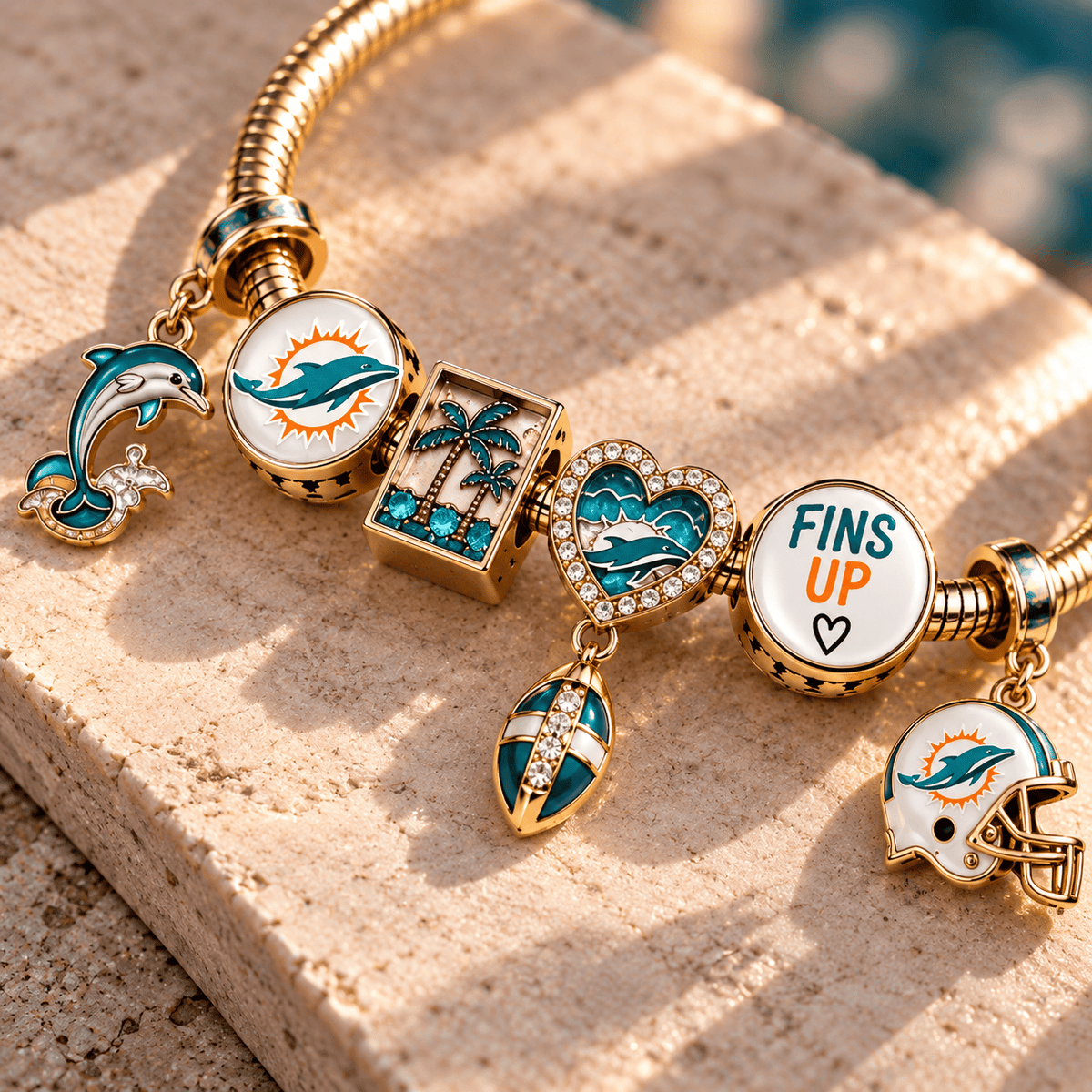 MDP Gold Charm Bracelet Set TTN