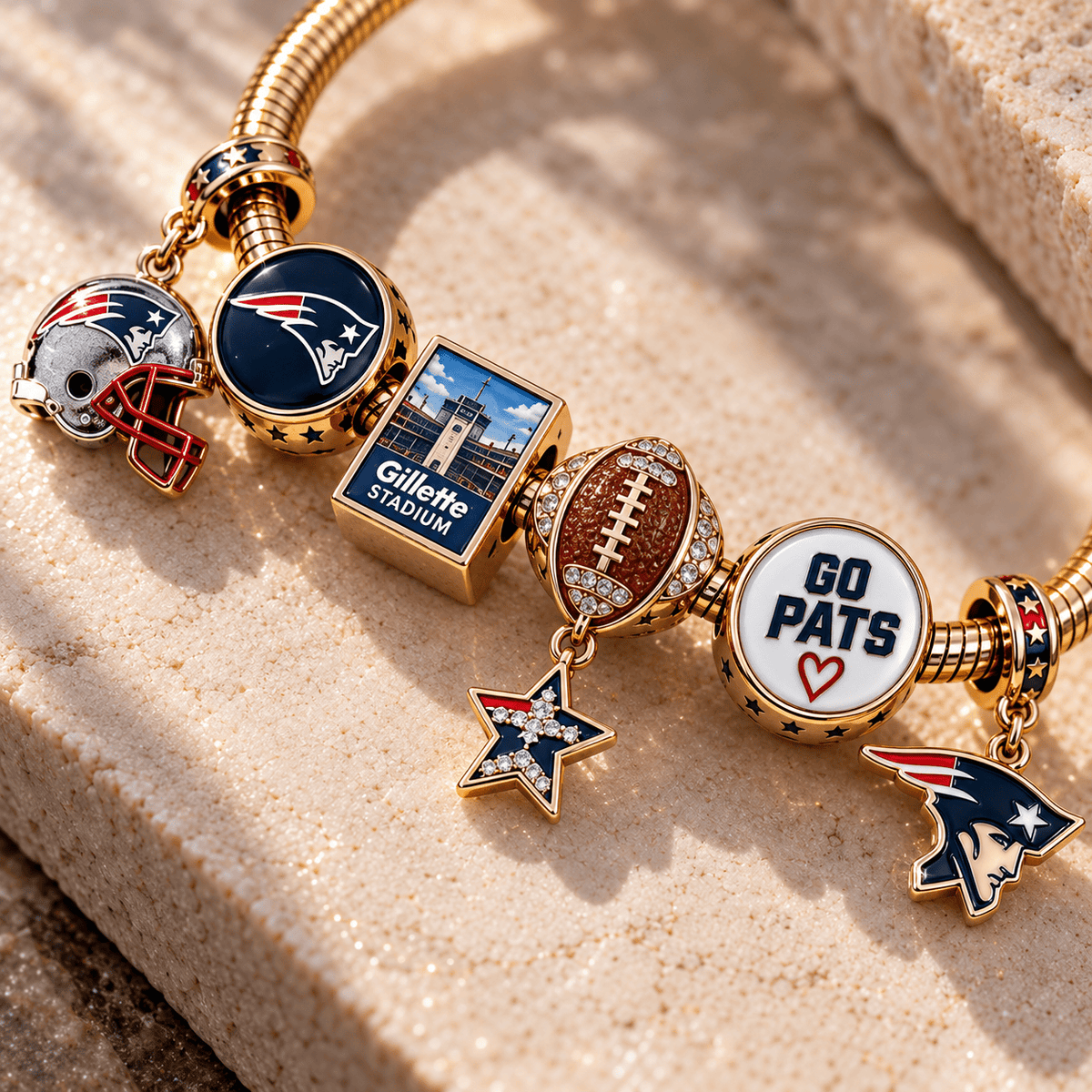 NEP Gold Charm Bracelet Set TTN