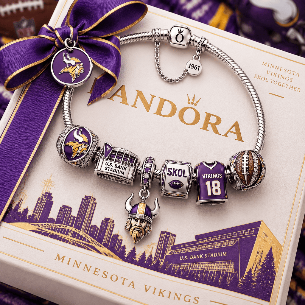MNVK Silver Charm Bracelet Set PTT