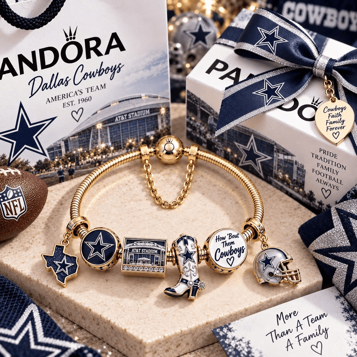 DLCB Gold Charm Bracelet Set TTN