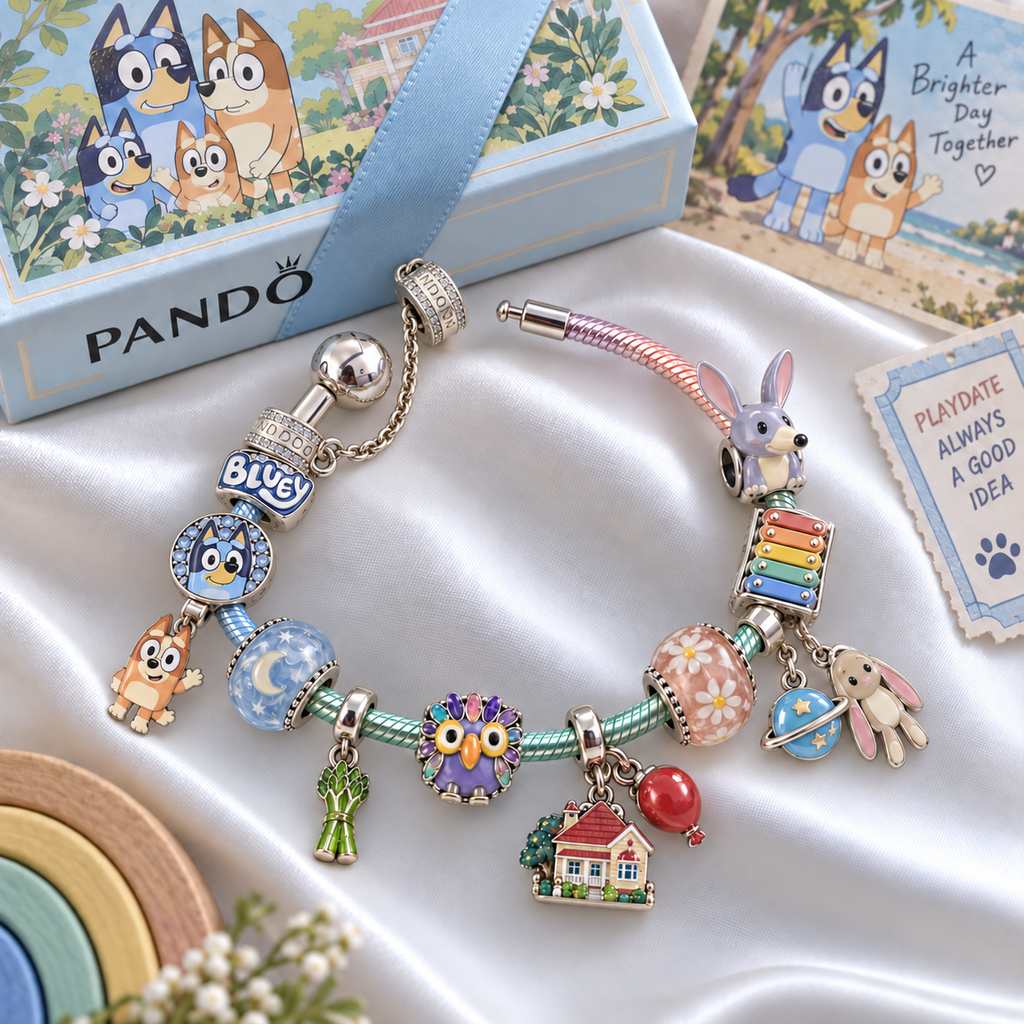 BLU Silver Charm Bracelet Set PTKL