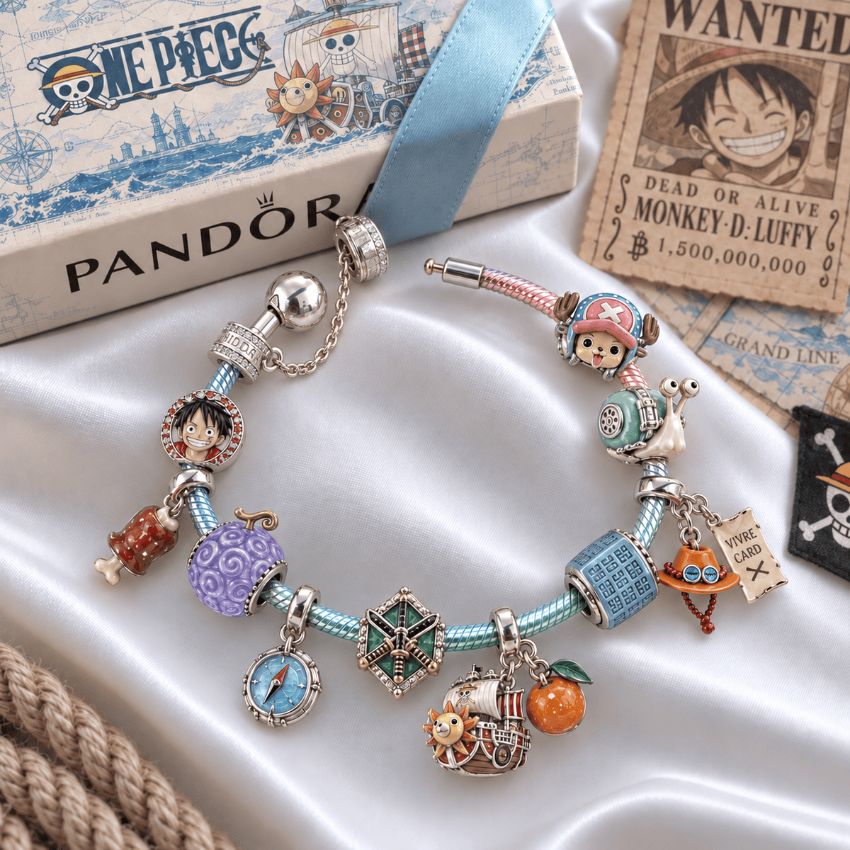 OPC Silver Charm Bracelet Set PTKL