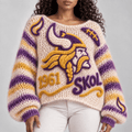 MNV Women’s Open-Knit Sweater NTKO