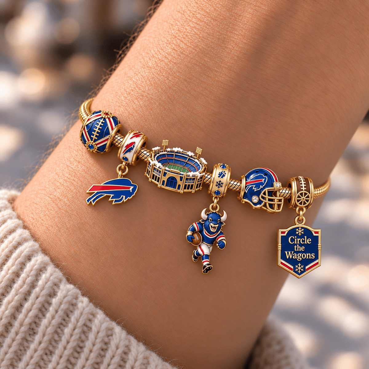 BFBL Gold Charm Bracelet Set HQH