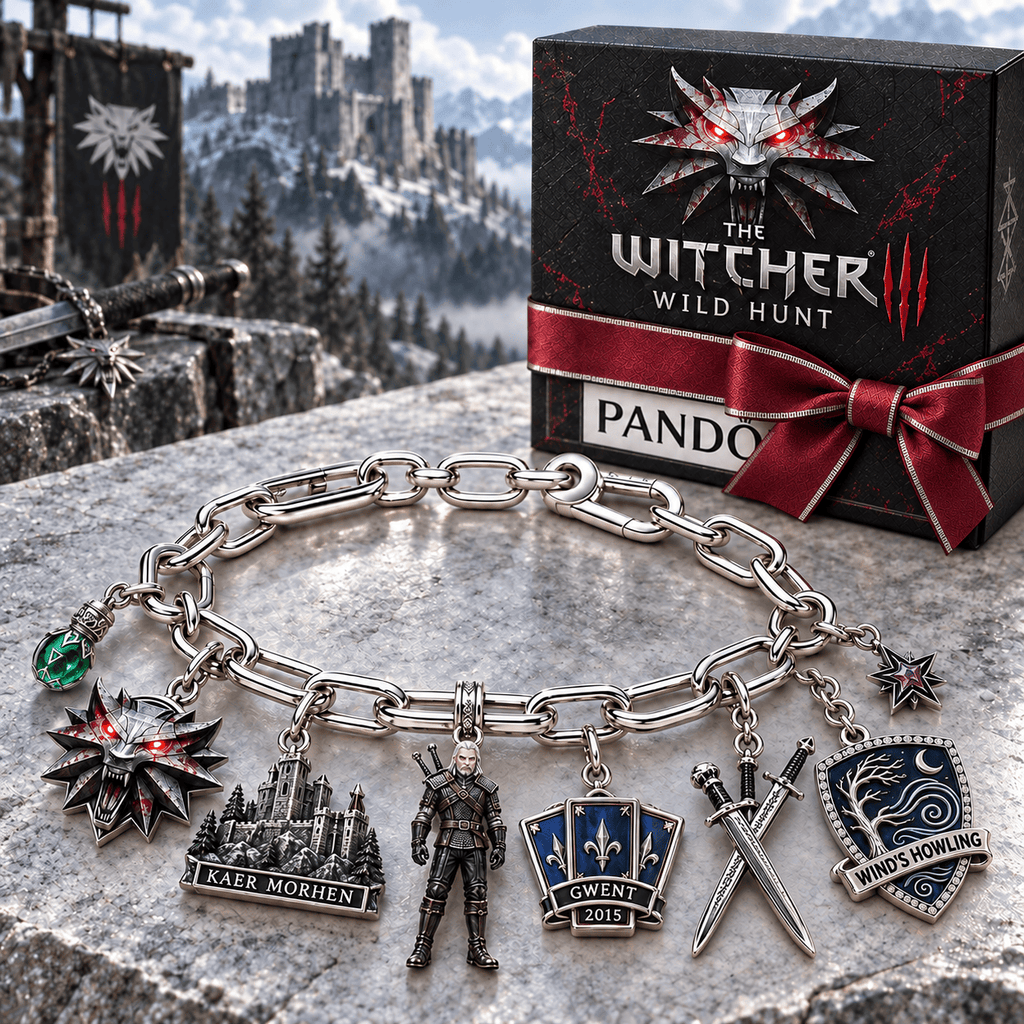 TWT Silver Charm Bracelet Set NTVA