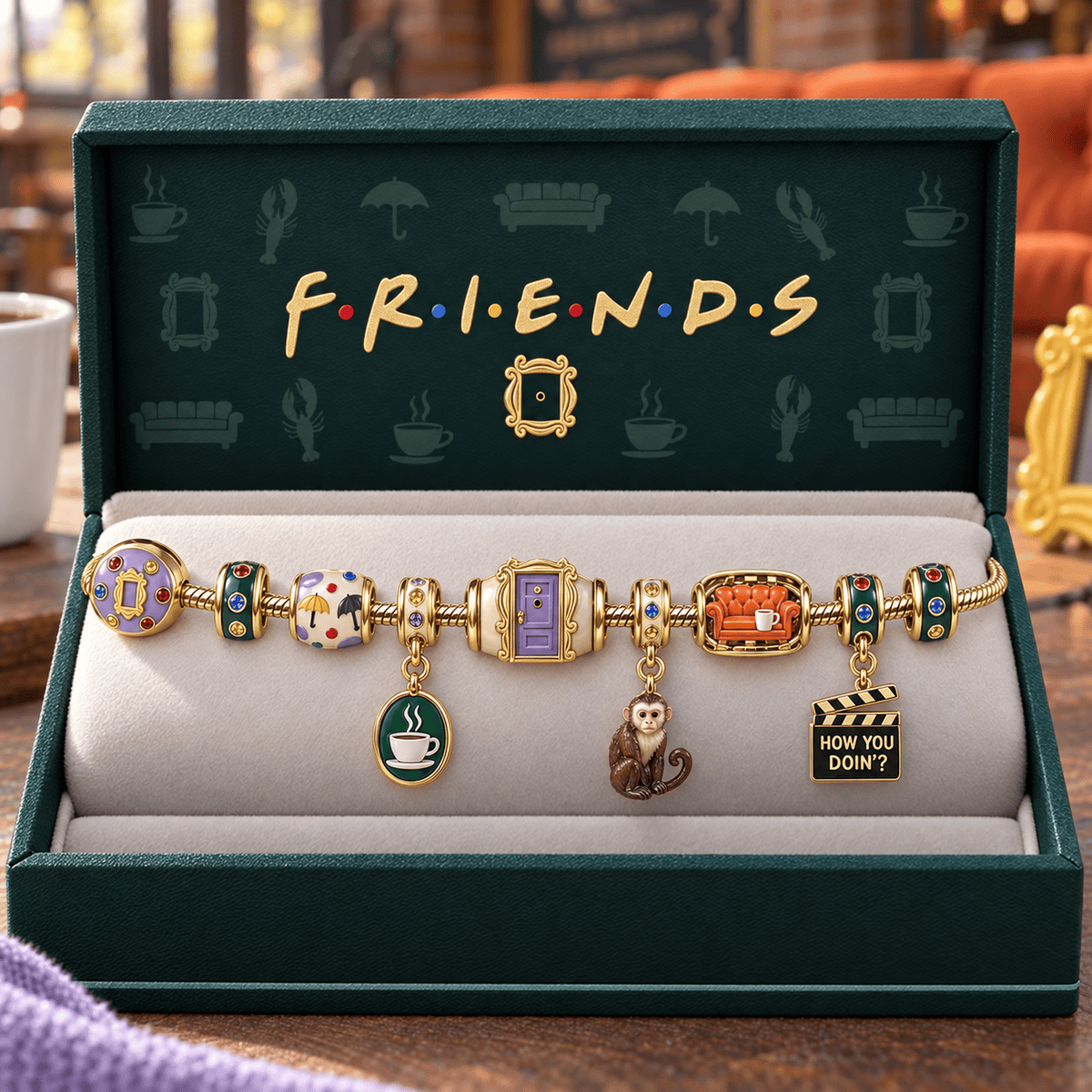 FRS Gold Charm Bracelet Set HQH