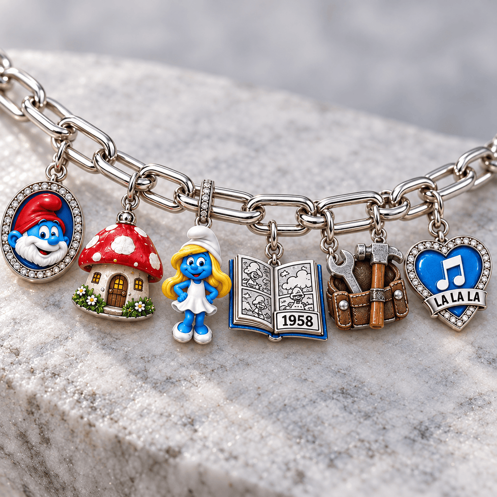 TSM Silver Charm Bracelet Set NTVA