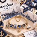 NAVY Gold Charm Bracelet Set TTN