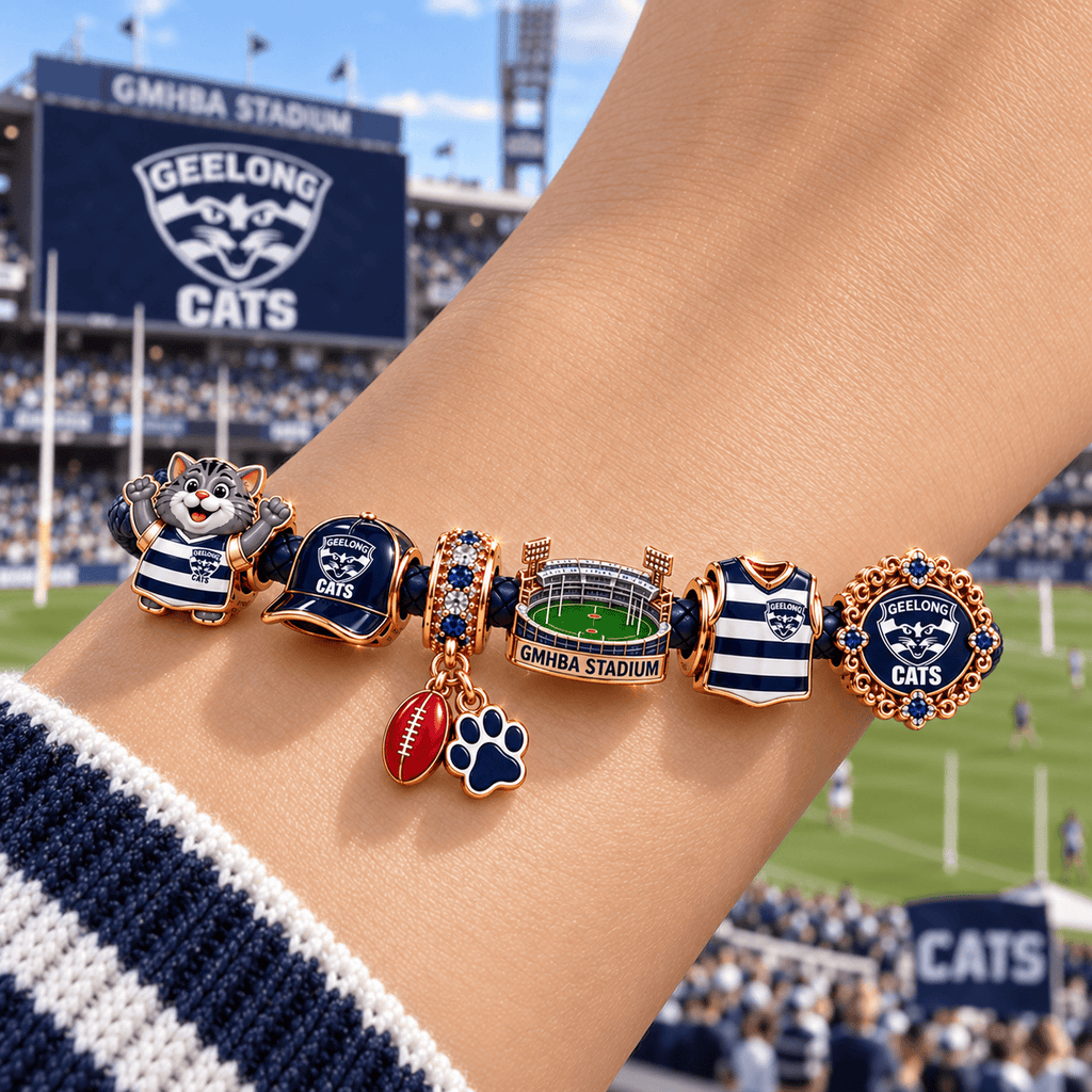 GLC Braided Leather Charm Bracelet Set NHVH