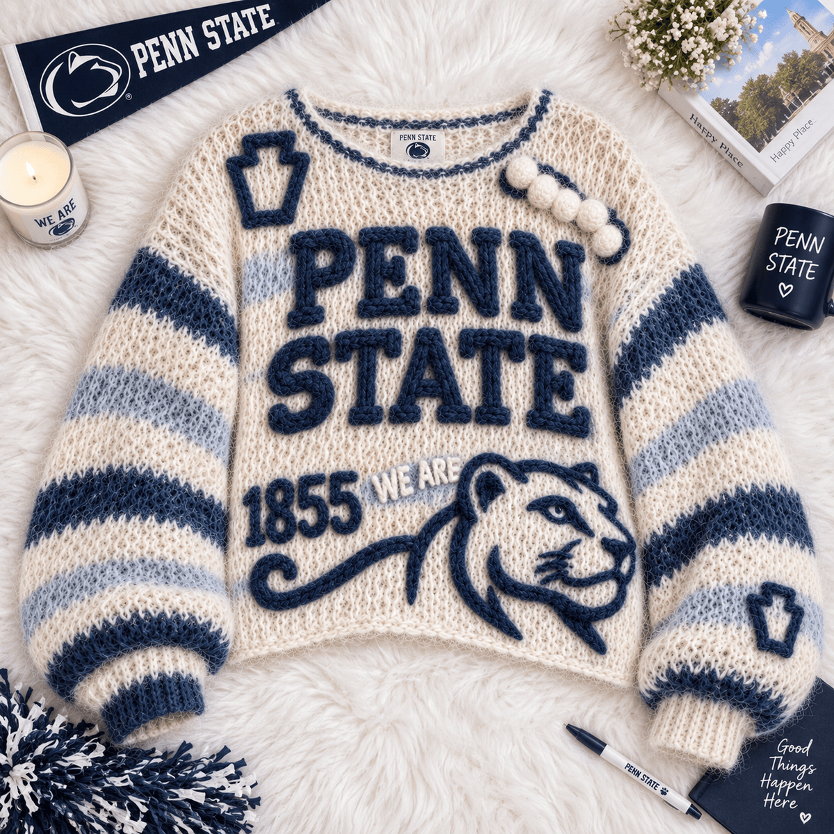 PSNL Women’s Open-Knit Sweater HTTT
