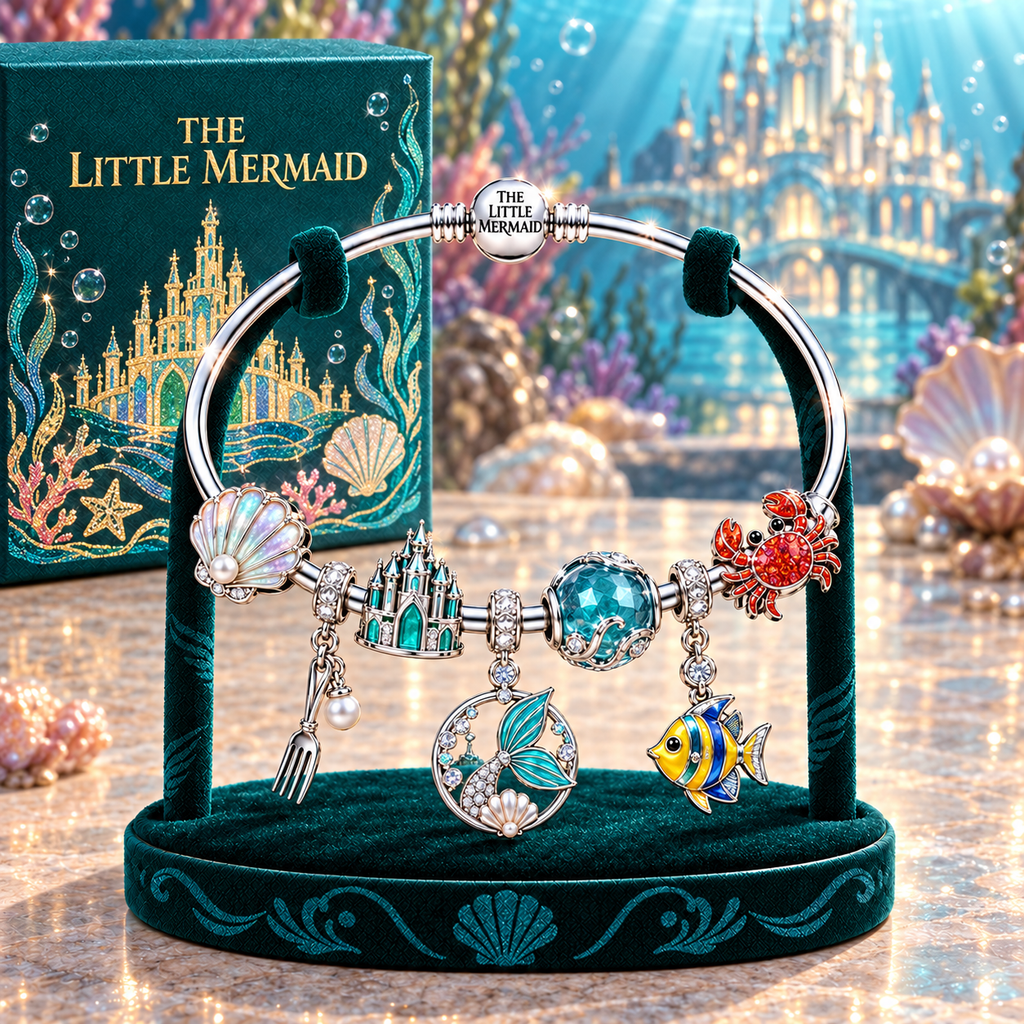 TLM Silver Charm Bracelet Set TMH