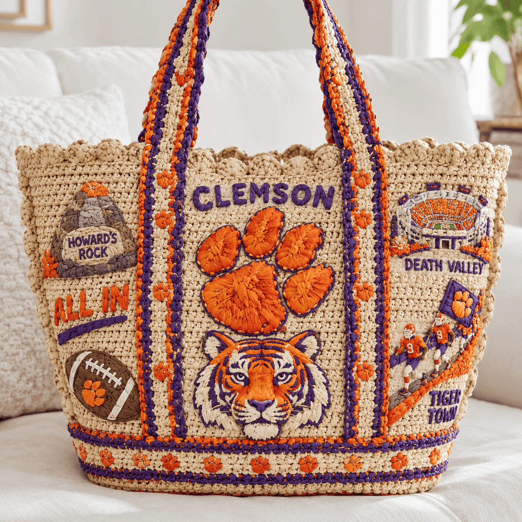 CTFB Straw-Style Embellished Tote Bag HTTT