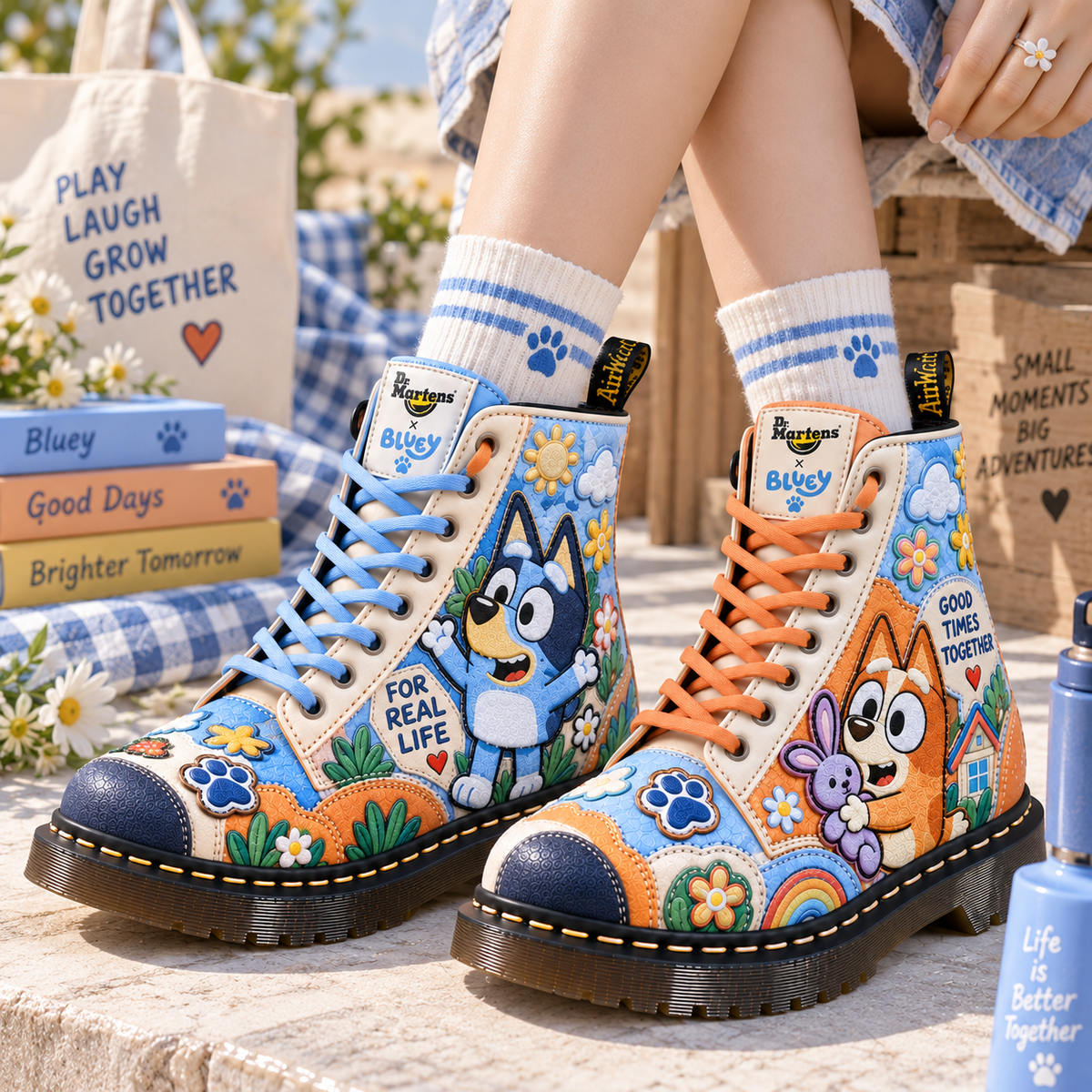 BLU Premium Leather Lace-Up Boots LNTH