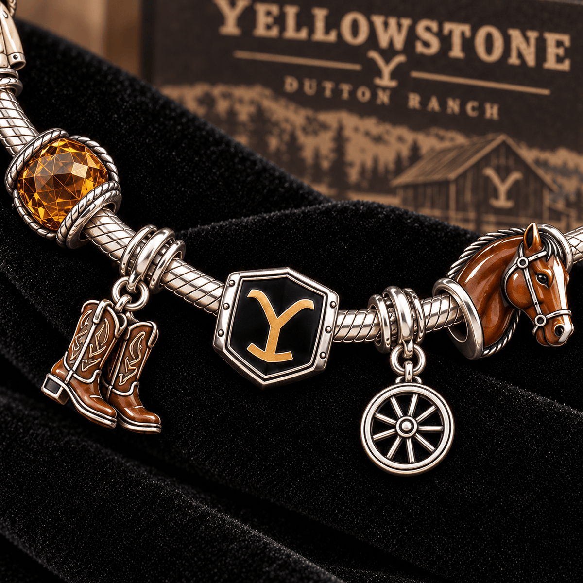 YLST Silver Charm Bracelet Set TTTT