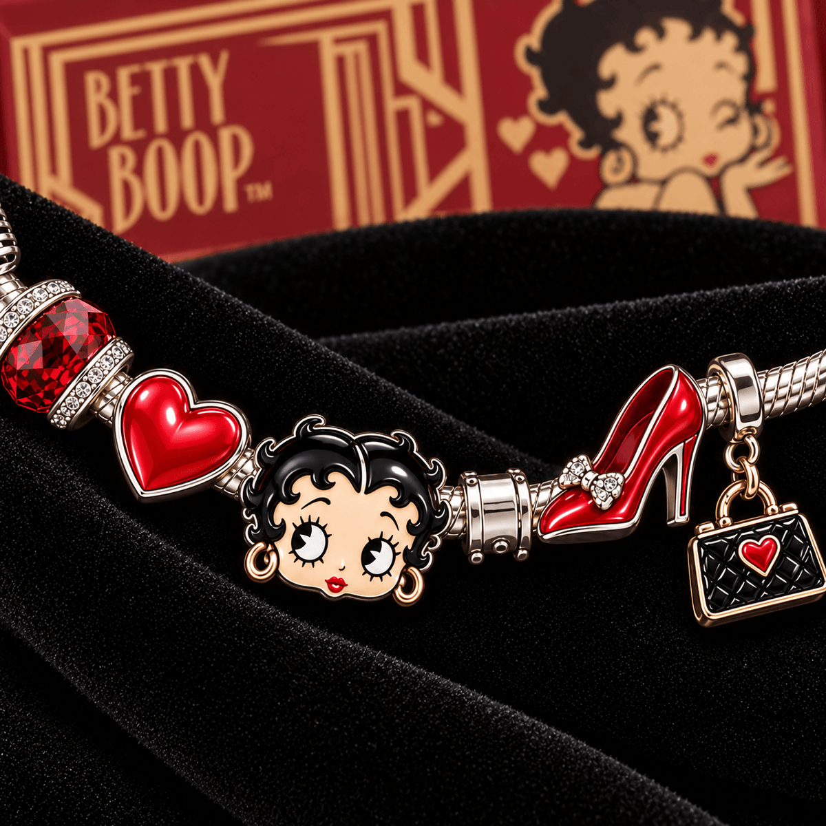 BTB Silver Charm Bracelet Set TTTT
