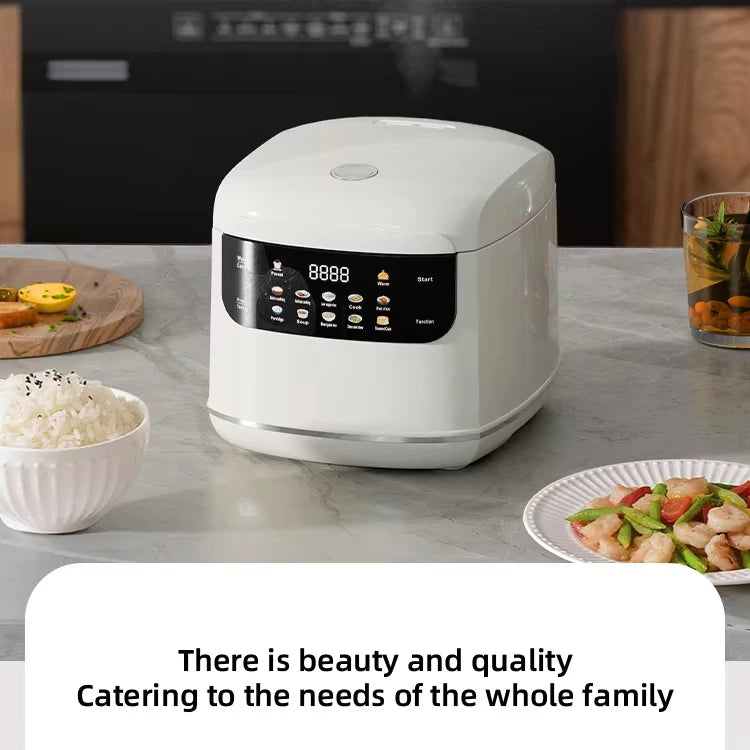 2L Smart Rice Cooker Multicooker for 1-2 People Home Cooking Pot Soup Porridge Food Steamer Lunch Box with Appointment